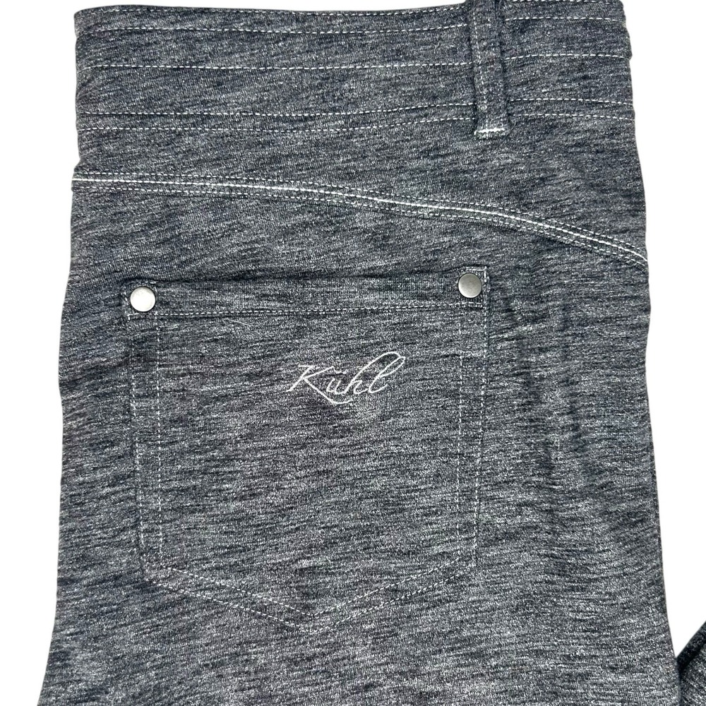 Kuhl Mova Straight Leg Pants Stretch Women's 10 Reg Pull On Heather Grey Hiking - Picture 3 of 11